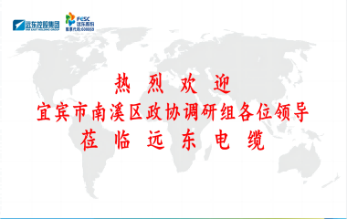 南溪區(qū)政協(xié)黨組書(shū)記、主席余水情率隊(duì)蒞臨遠(yuǎn)東電纜宜賓參觀調(diào)研